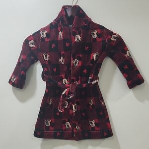 Disney  Robe Kids Red and Black Plush